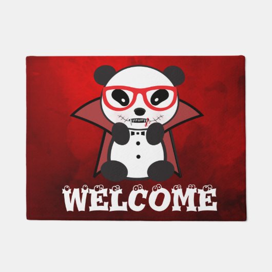Paillasson Leon L'Ours Panda - Ours Panda Vampire (Devant)