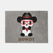 Paillasson Leon Ours Panda - Ours Panda Cowboy (Devant)