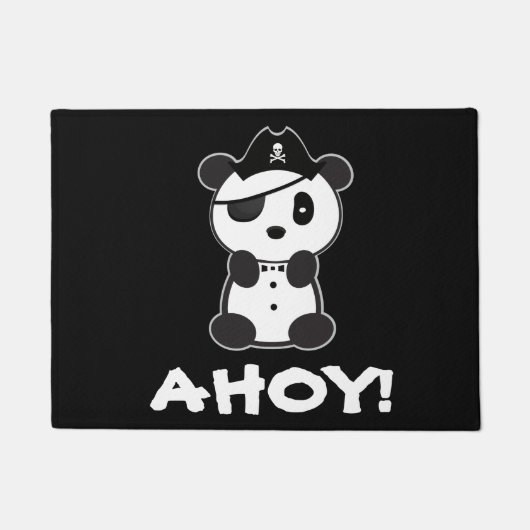 Paillasson Leon Ours Panda - Ours Panda Pirate (Devant)