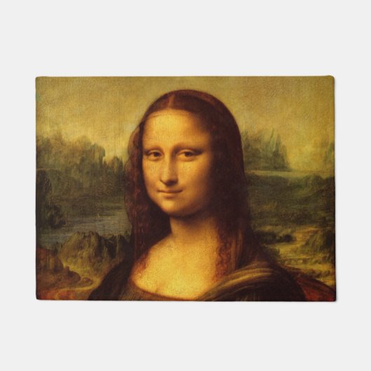 Paillasson Leonardo Da Vinci Mona Lisa Peinture d'Art (Devant)