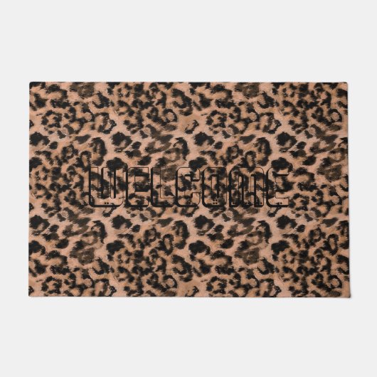 Paillasson Leopard - imprimé tacheté animal (Devant)