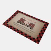 Paillasson Les bottes de Randonnée Les chaussures retirent le (Incliné)