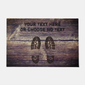 Paillasson Les chaussures boueuses drôles des textes faits (Devant)