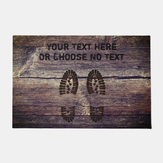 Paillasson Les chaussures boueuses drôles des textes faits (Devant)