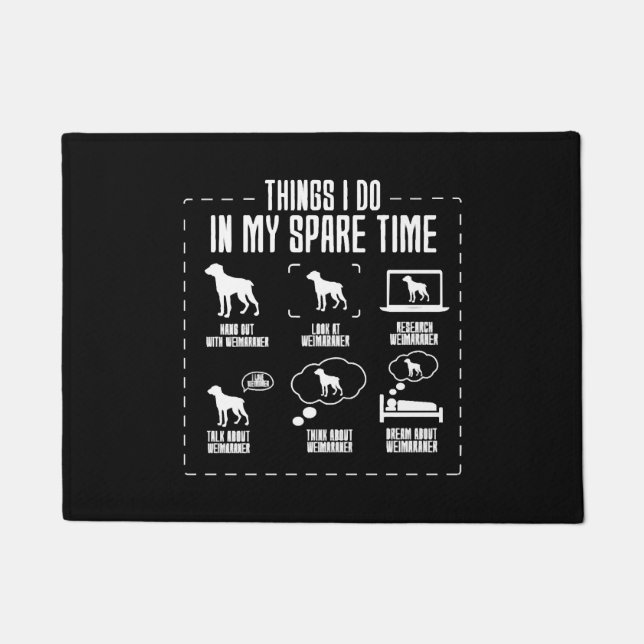 Paillasson Les Choses Que Je Fais Dans Mon Temps Libre Weimar (Devant)