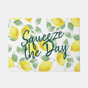 Paillasson Les citrons d'aquarelle serrent le jour