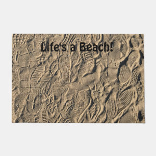 Paillasson Les empreintes de pieds dans le sable