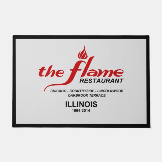 Paillasson Les Flame Restaurants de l'Illinois (Devant)