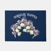 Paillasson Les miracles se produisent Iris Fleurs Inspiration (Devant)