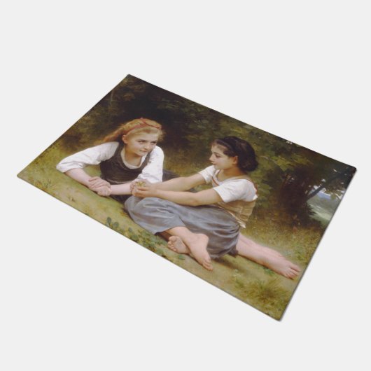 Paillasson Les Noisettes : Les jeunes filles ramassent les no (Incliné)