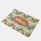 Paillasson Les oiseaux exotiques sur la dentelle | ajoutent (Incliné)