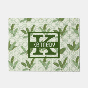 Paillasson Les palmettes tropicales   ajoutent votre nom