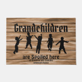 Paillasson Les petits-enfants sont gâtés ici (Devant)