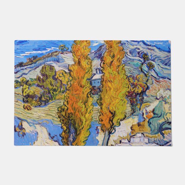 Paillasson Les peupliers de Saint-Rémy, Van Gogh (Devant)