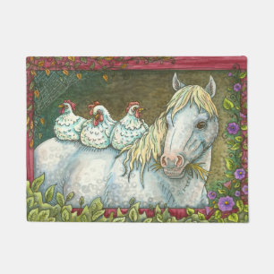 PAILLASSON LES POINTS DANS LA STABLE, LE CHEVAL & POULET PORT