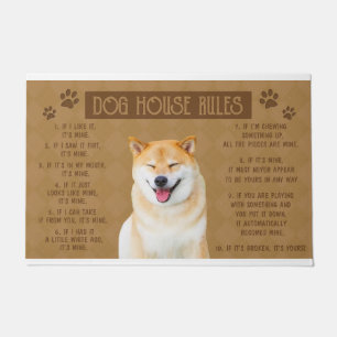 Paillasson Les règles de la Maison du Chien, si elle est cass