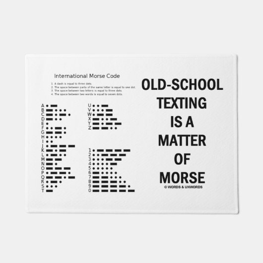 Paillasson Les Textes De La Vieille École, C'Est Une Question (Devant)