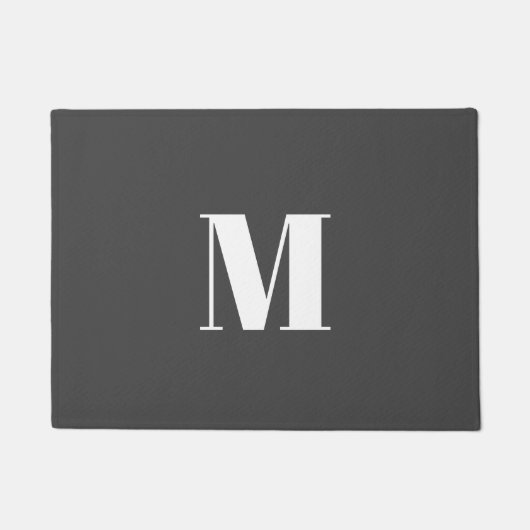 Paillasson LETTRE INITIALE GRECQUE CLAIR MONogramme Moderne (Devant)