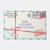 Paillasson Lettre Père Noël personnalisée Noël (Devant)