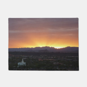 Paillasson Lever de soleil sur le paysage de St. George Utah