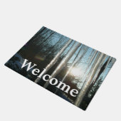 Paillasson Lever du soleil à travers Icicles hiver Photograph (Incliné)