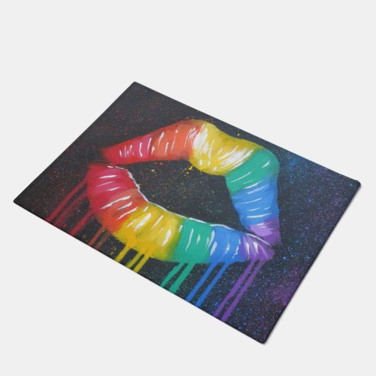 Paillasson Lèvres d'arc-en-ciel (Incliné)