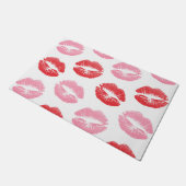 Paillasson Lèvres rouges et roses, Motif des lèvres, bâton à  (Incliné)