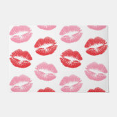 Paillasson Lèvres rouges et roses, Motif des lèvres, bâton à  (Devant)