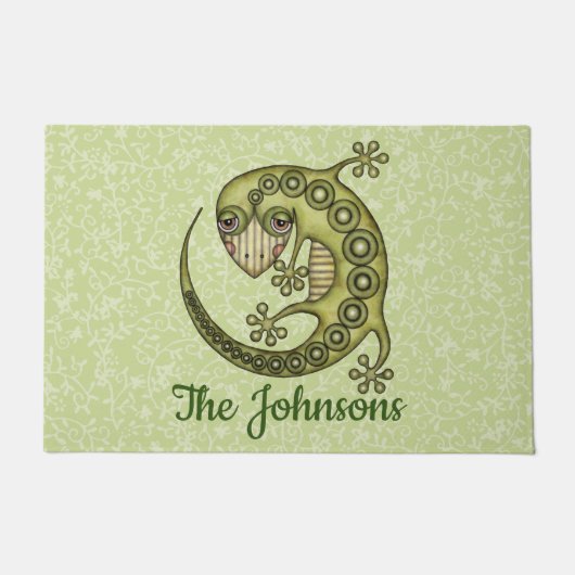 Paillasson Lézard vert (Devant)