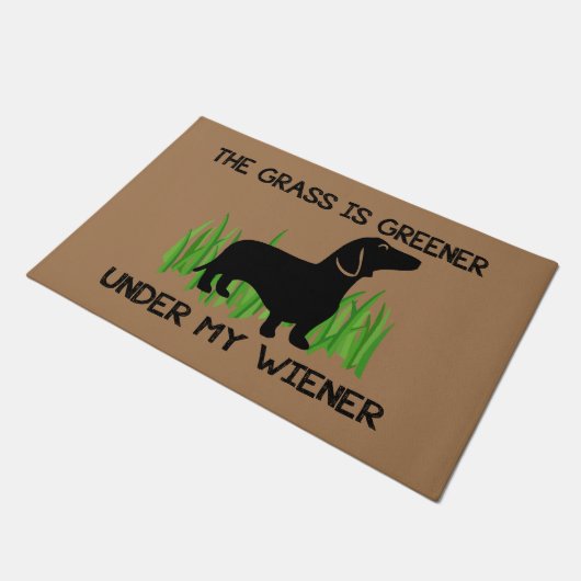 Paillasson L'herbe est plus verte sous mon aimant d'évier (Incliné)
