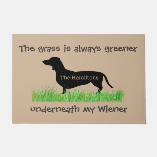 Paillasson L'Herbe Est Plus Verte Sous Mon Écran (Devant)