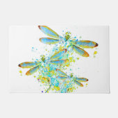 Paillasson Libellule sarcelle éclaboussure  (Devant)