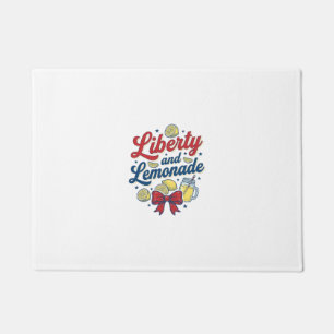Paillasson Liberté et limonade patriotique citron vecteur T-s