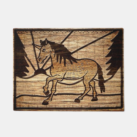 Paillasson Licorne bloquée (Devant)