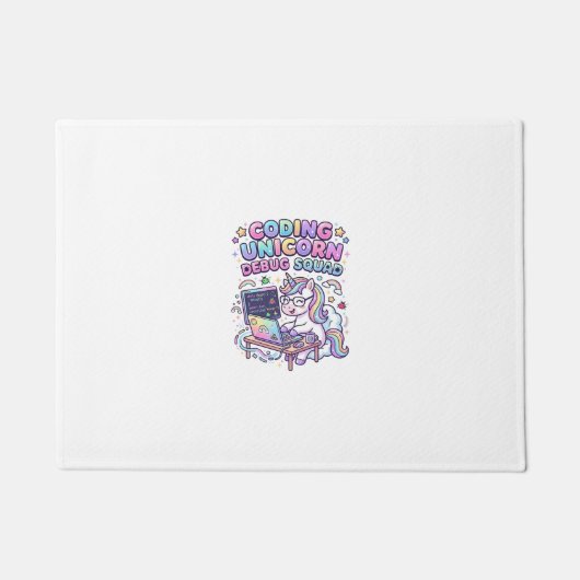 Paillasson Licorne Coding Licorne Debug Squad Marché Charmant (Devant)