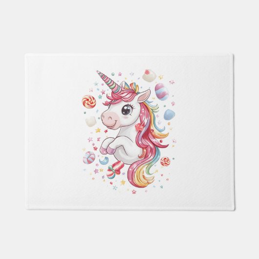 Paillasson Licorne de Candy Land (1) (Devant)