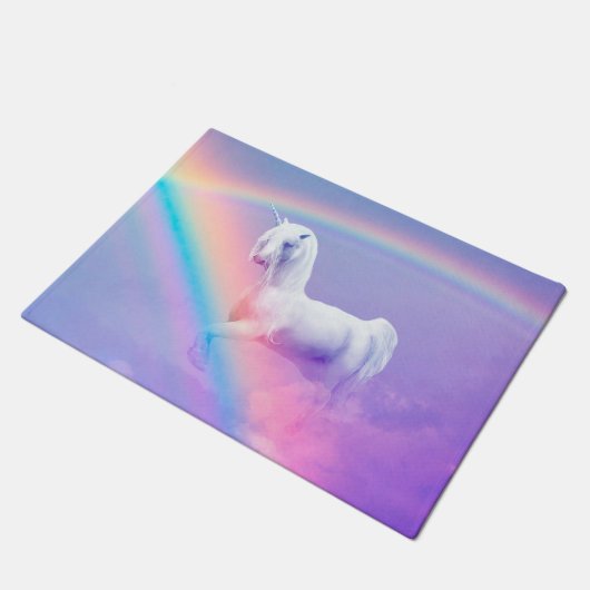 Paillasson Licorne et arc-en-ciel (Incliné)