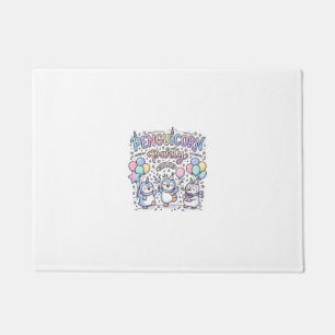 Paillasson Licorne Penguicorne Fête Vecteur Premium Vector De