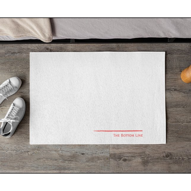 Paillasson Ligne de fond rouge (Créateur téléchargé)