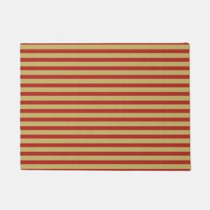 Paillasson Lignes dorées rouges personnalisées minimalistes a