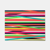 Paillasson Lignes géométriques colorées Bandes Multi (Devant)
