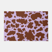 Paillasson Lilac Purple moderne et peau Brown de vache Imprim (Devant)