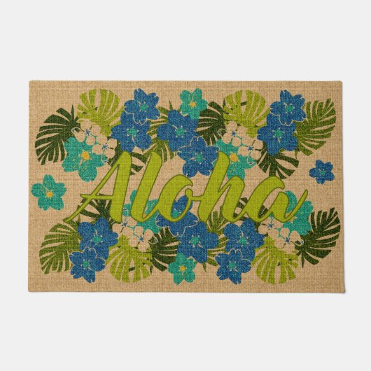 Paillasson Limahuli Garden Vintage Hawaii Lime Aloha (Devant)