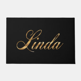 Paillasson Linda gold Design Lettering