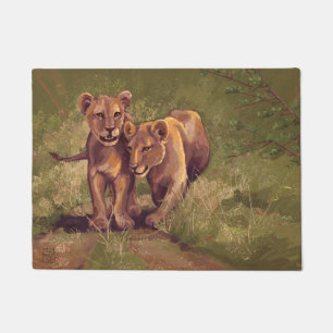 Paillasson Lion Cubs Art