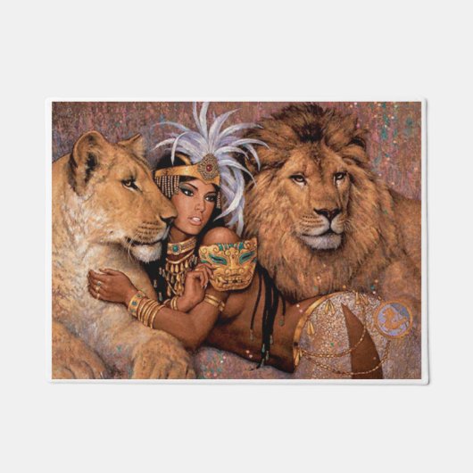 Paillasson Lion Goddess Egyptian Princor Mat (Devant)