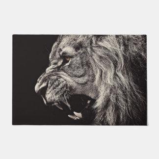 Paillasson Lion homme en colère