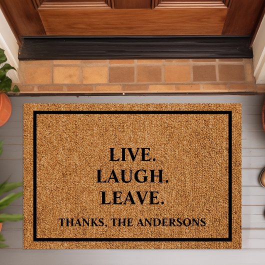 Paillasson Live Lauder Leave Custom Introvert Funny Doormat