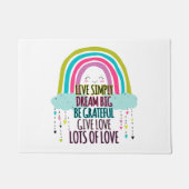 Paillasson Live Simply Dream Big Be Grateful Give Love (Devant)
