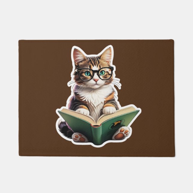 Paillasson Livre de lecture Cat (Devant)